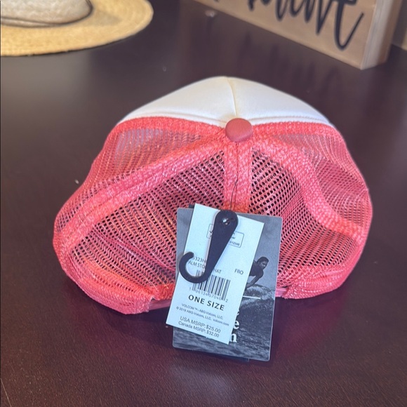 Aloha Trucker Hat in Red and White - Picture 2 of 6